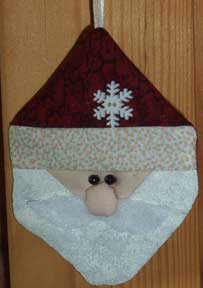 Paper Pieced Santa Ornament