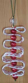 Ribbon Candy Christmas Ornament