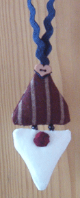fabric tomte ornament