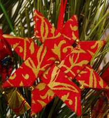 woven star ornament