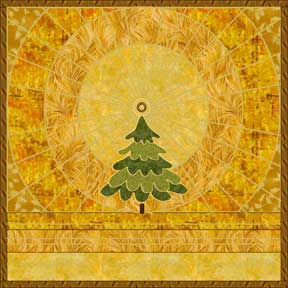 radiance quilted Christmas wall hanging