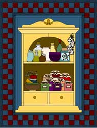 My Dream House Quilt Project - Kitchen Cupboard