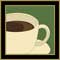 applique coffee cup