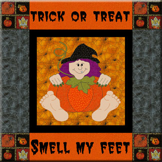 Applique Witch Wallhanging Quilt