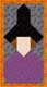 Pieced Quilted Witch Wallhanging