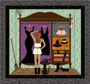 Whimsical Witch Wallhanging Quilt