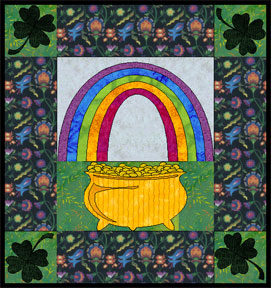 Pot of Gold Applique Quilt Pattern