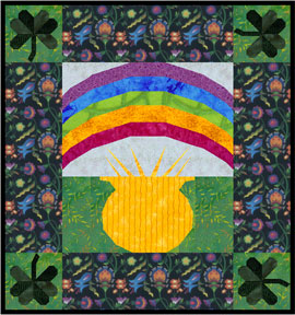 Pot of Gold Paper-pieced Quilt Pattern