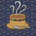 bowl of soup applique block