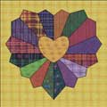 dresden heart quilt block