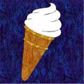 applique ice cream cone block