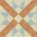 pieced mexican rose block