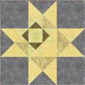 pieced inlaid star block