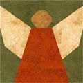 paper pieced angel block