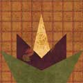 paper pieced cactus flower