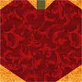 paper pieced apple block