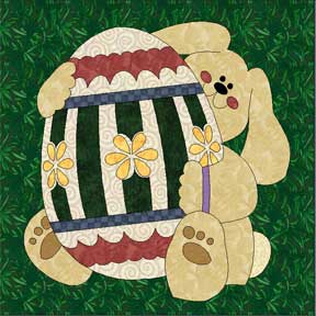 Seasons BOM Quilt Block - April 2007: Easter Bunny