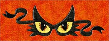 cat eyes quilted eyeshade