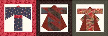 Thee Kimonos Quilt Block