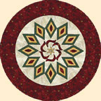 Quilted Diamond Clock