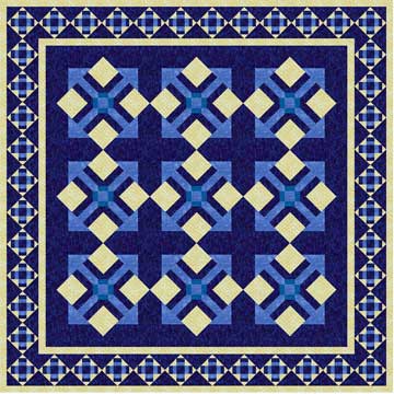 Traditional Pieced Lap Quilt