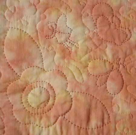 closeup fairy quilting motif