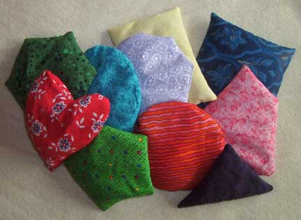 geometric shapes bean bags