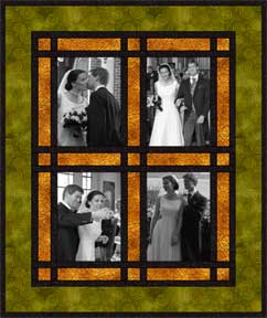 paper-pieced memory quilt