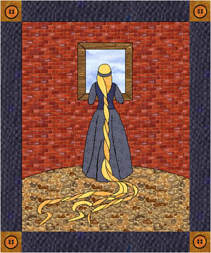 Rapunzel Quilted Wallhanging