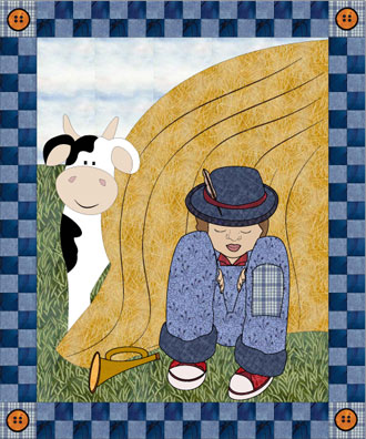 Little Boy Blue Quilted Wallhanging