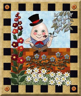 Humpty Dumpty Quilted Wallhanging