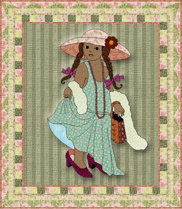 Electric Quilt 6 Patch Draw Project - Playing Dress Up