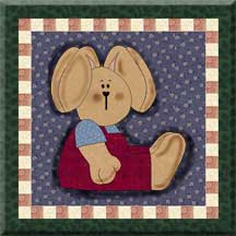 boy bunny applique pattern