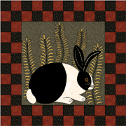 Reverse applique Rabbit pattern