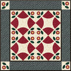 Flower Wheel Quilt Block