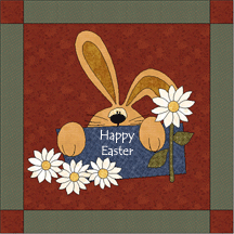 Happy Easter Quilted Sign
