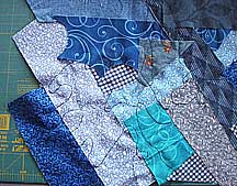 free motion fabric scrap collage