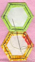 english paper piecing - step 3