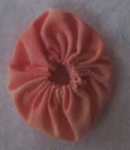 Oval fabric yo-yo