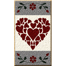 Applique Folk Art Valentine