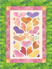 Applique Heart Quilt Block