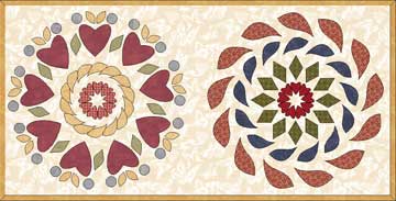 Valentine's Day Wreaths Quilt Blocks